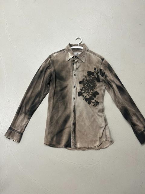 Yohji Yamamoto Yohji Yamamoto Y's For Men Floral Print Long Sleeve Shirt