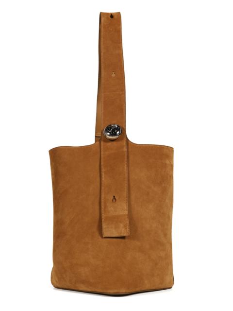 Loewe PEBBLE BUCKET LARGE / TOBACCO