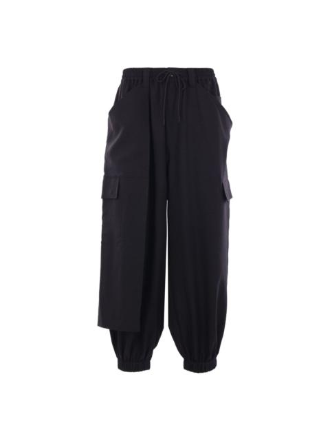 drawstring-waist cargo pants