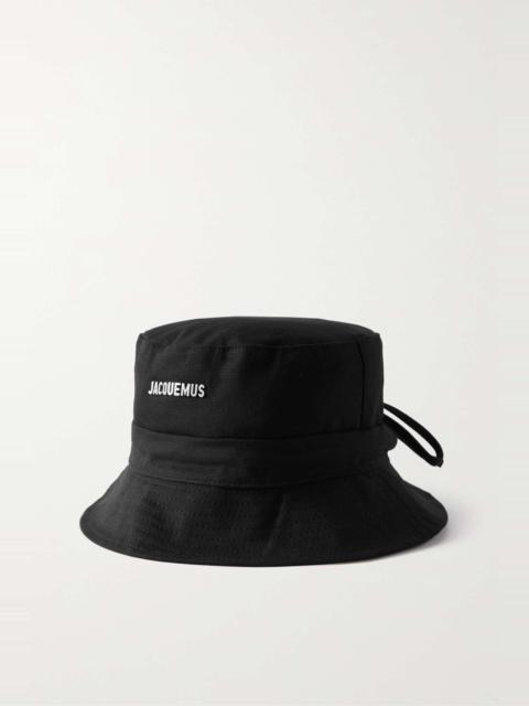 Le Bob Gadjo embellished cotton-canvas bucket hat