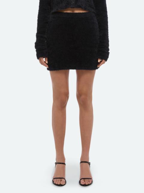 Helmut Lang Helmut Lang Eyelash Miniskirt in Black at Nordstrom