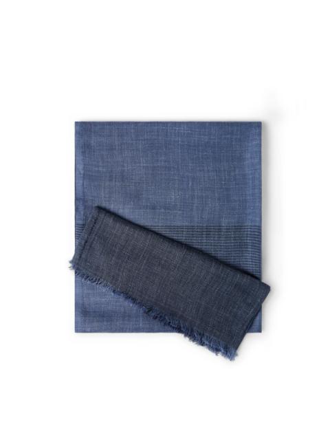 Brunello Cucinelli Brunello Cucinelli Linen and silk scarf in Denim at Nordstrom