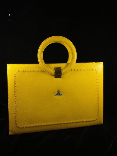 Vivienne Westwood Vivienne Westwood Round Ring Handheld Briefcase