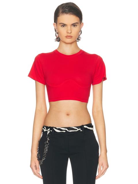 THE ATTICO Cropped T-Shirt