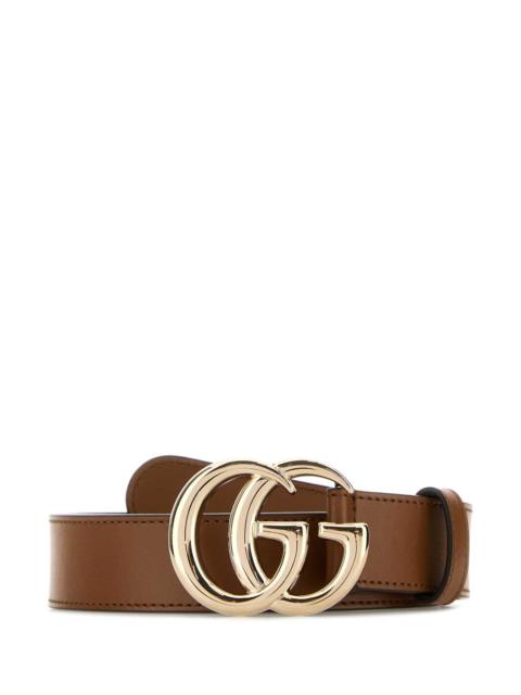 GUCCI Gucci Women Caramel Leather Belt