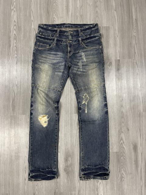 Other Designers Distressed Denim - Steals🔥PPFM double Waisted Distressed Denim
