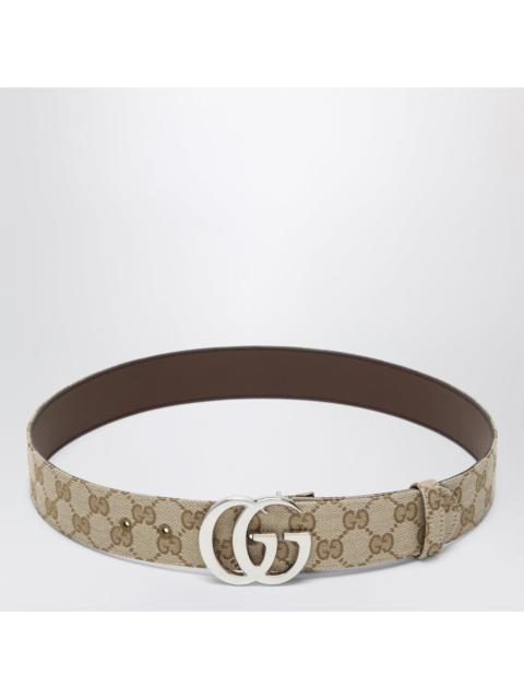 GUCCI Gucci Flat Marmont Belt In Sand Gg Fabric Men