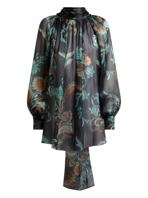 Etro Ruched Top With Scarf