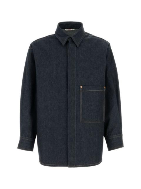 Valentino Garavani Man Camicia In Denim | Denim