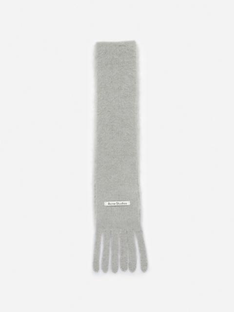 Acne Studios Skinny logo scarf - Grey