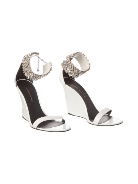 Giuseppe Zanotti Giuseppe Zanotti Jetaime 105 Patent Wedge Sandal (Authentic Pre-Owned)