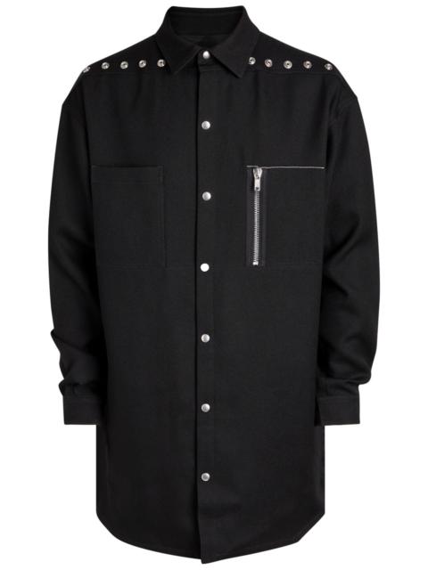 Rick Owens Rick Owens Embellished Wool Overshirt
