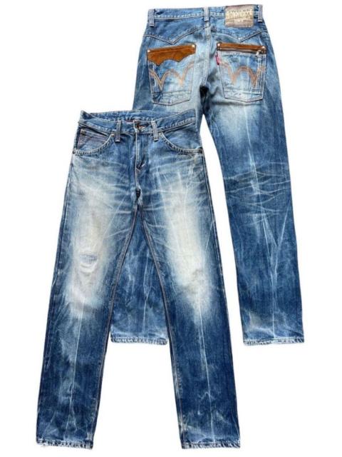 Other Designers Vintage Edwin Japan Faded Distressed Denim Jeans 33x34.5
