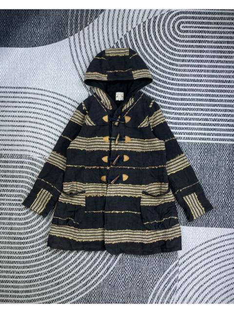 Other Designers Vintage Titicaca Navajo Native Wool Duffle Hoodie Jacket