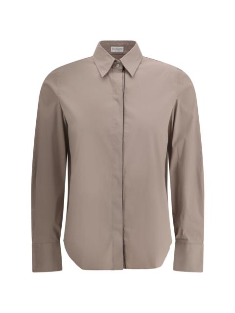 Brunello Cucinelli Women Shirt With Embellishments