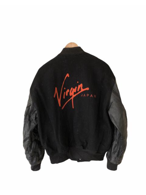 Other Designers Varsity - 🔥RARE VINTAGE VIRGIN RECORD JAPAN VARSITY BOMBER JACKET