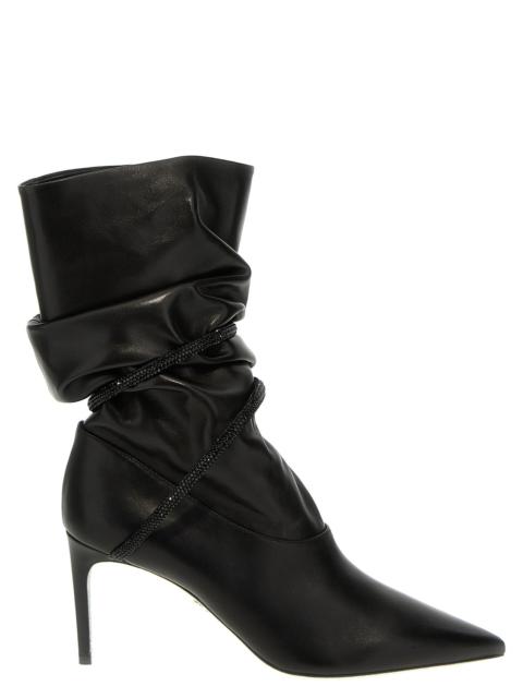 RENE CAOVILLA René Caovilla Women Rhinestone Nappa Ankle Boots