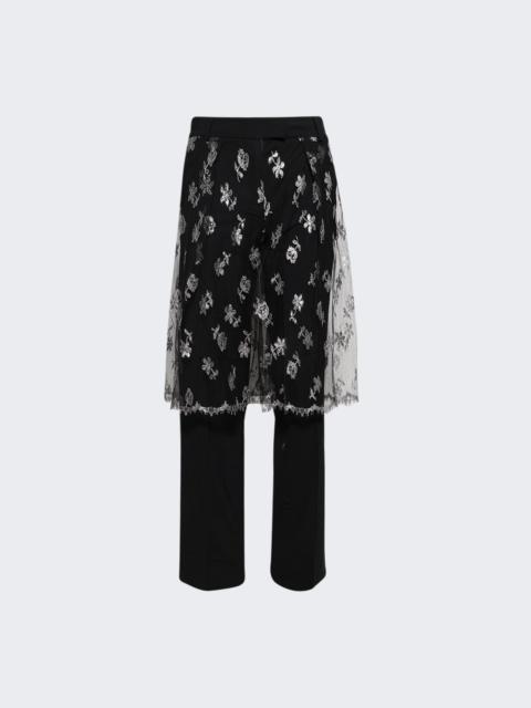 CHRISTOPHER ESBER Lace Sarong Trouser Black