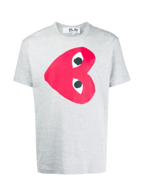 Comme des Garçons PLAY HEART PRINT CREW NECK T-SHIRT