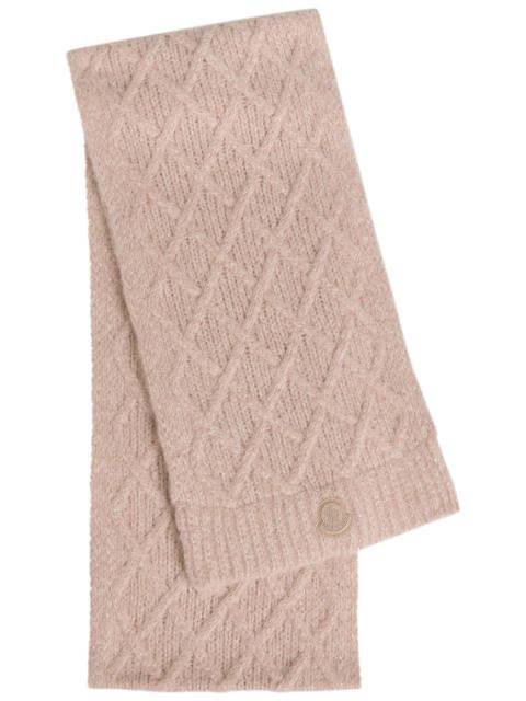 Moncler Moncler Metallic-weave Alpaca-blend Scarf