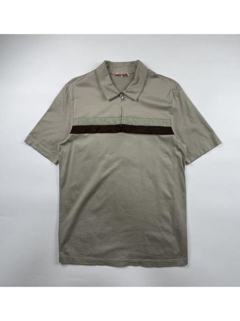 Prada Prada Sport Quarter Zip Polo Shirt