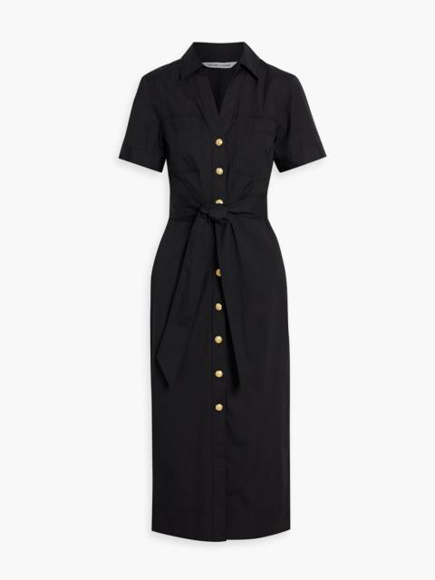 VERONICA BEARD Tabby stretch-cotton poplin midi shirt dress