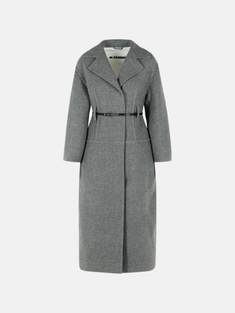 Jil Sander GREY VIRGIN WOOL COAT