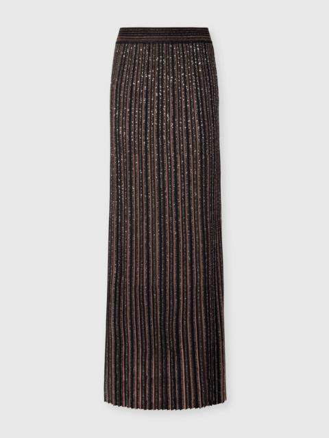 Missoni Long Skirt with Lamé Stripes