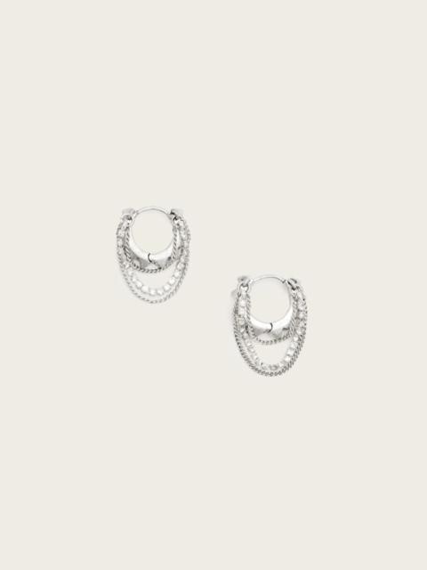 ALLSAINTS TRUDY SMALL CHAIN HOOP EARRINGS
