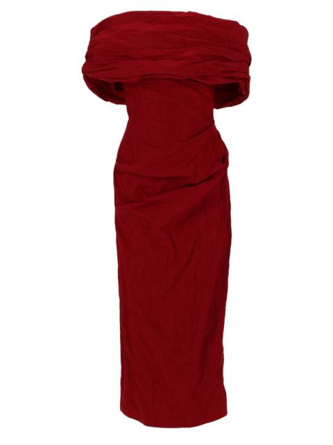 MAGDA BUTRYM Magda Butrym Women Abito Off-Shoulder Midi Drappeggiato