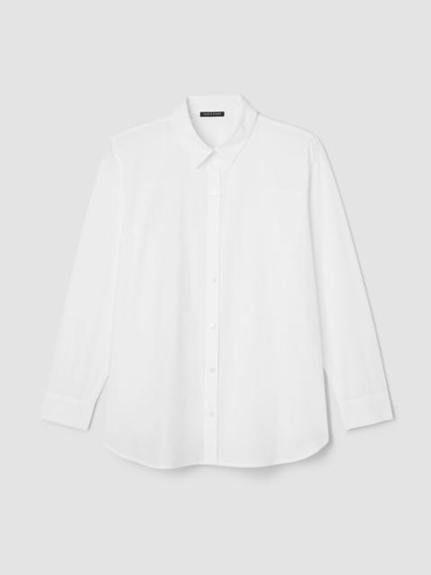 EILEEN FISHER Organic Cotton Poplin Classic Collar Shirt