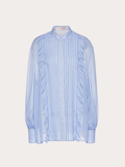 Valentino CLASSIC STRIPES CHIFFON SHIRT