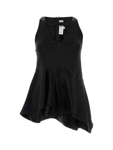 Other Designers Jw Anderson Women Black Satin Top