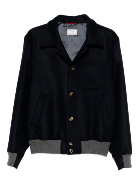 Brunello Cucinelli Shirt-Style Bomber Jacket