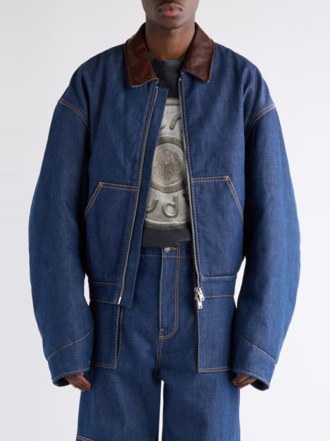 Acne Studios Acne Studios Ohniev Denim Jacket in Indigo Blue at Nordstrom