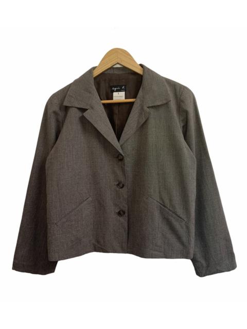 Other Designers Agnes B. Crop Button Jacket