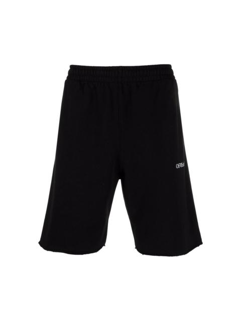 Off-White Caravag Paint Sweatshort 'Black'