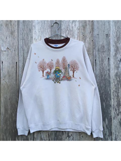 Other Designers Vintage - Vintage Jerzees Animated Halloween Scarecrow Sweatshirt