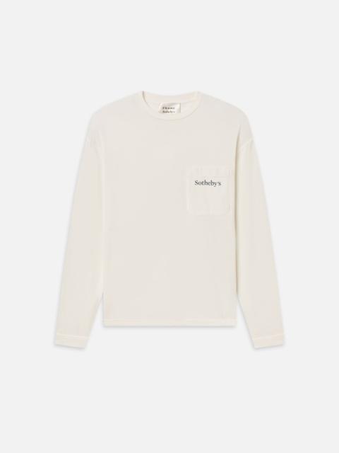 FRAME Sotheby's Unisex Long Sleeve Tee in White
