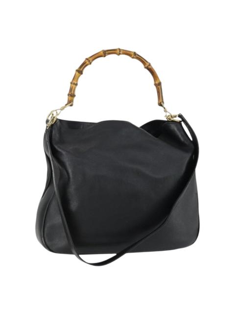 GUCCI Bamboo leather handbag