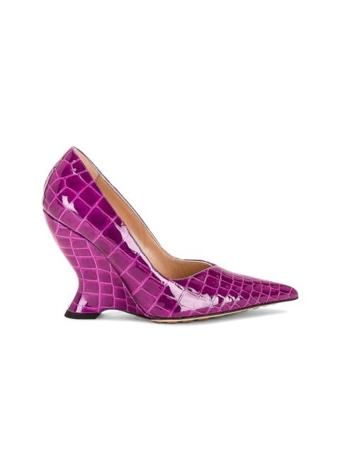 Bottega Veneta Gloss Croc Pumps