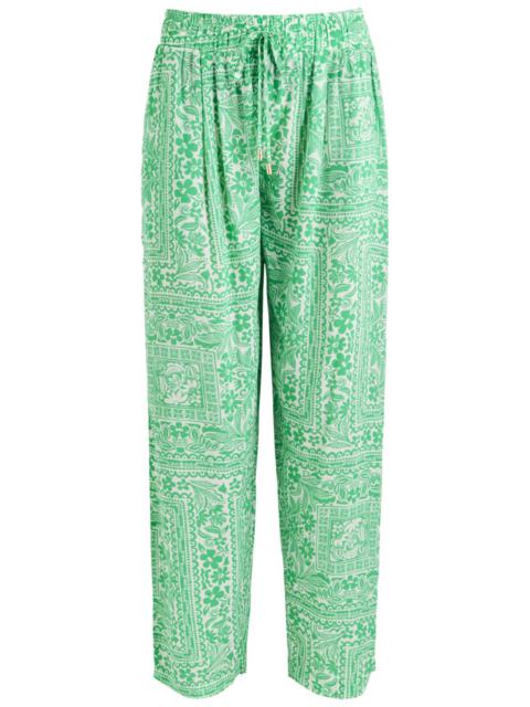 MELISSA ODABASH Melissa Odabash Jude Printed Straight-leg Trousers
