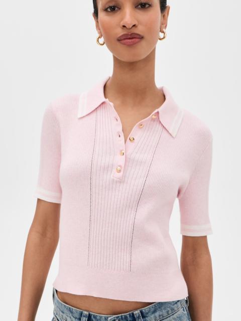 rag & bone Laurie Tipped Short Sleeve Polo