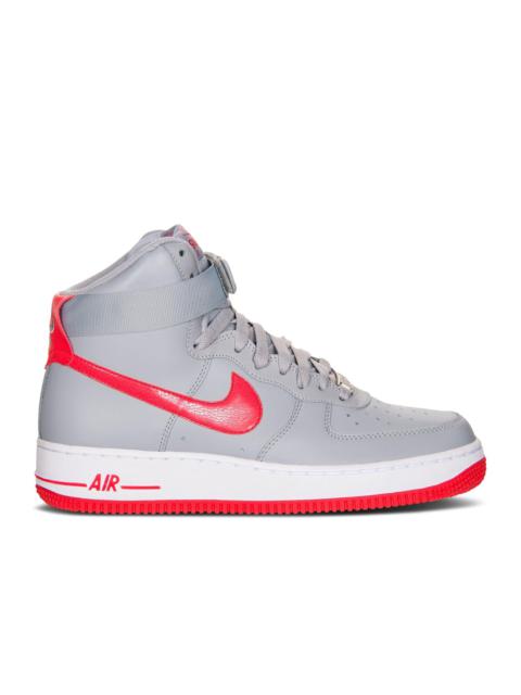 Nike AIR FORCE 1 HIGH '07 'WOLF GREY HYPER RED'