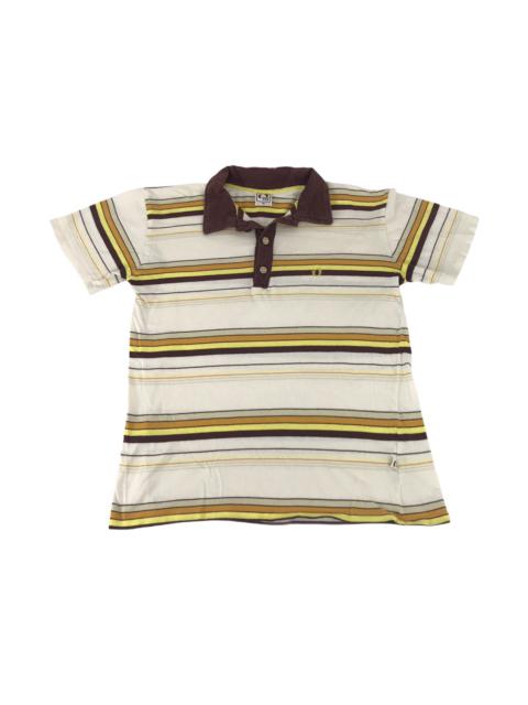 Other Designers Vintage - Hang Ten Classic Colorful Striped Surf Style Polo Tee