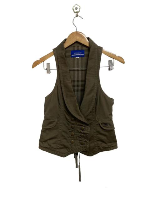 Burberry Blue Label Nova Check Vest Jacket Size 38