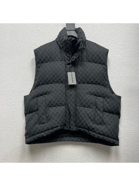 BALENCIAGA Balenciaga Gucci Double B monogram full-print warm sleeveless vest