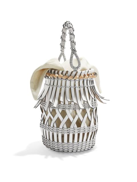 Fringes Bucket bag in calfskin