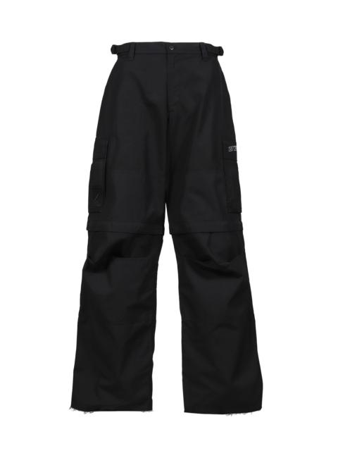 032c DOUBLE-EDGED SWORD'' CARGO PANTS / BLK