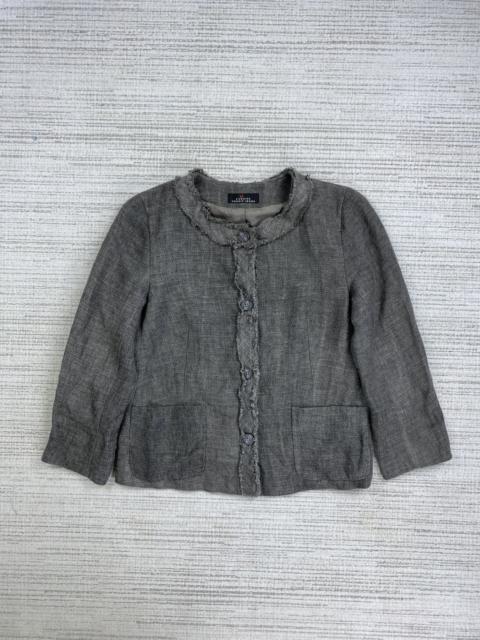 Other Designers Designer × Vintage × yoshie inaba - Vintage L’equipe Yoshie Inaba Japan Linen Fringe Jacket